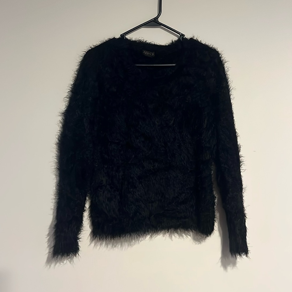 ♻️AS by DF Black Nylon Sweater